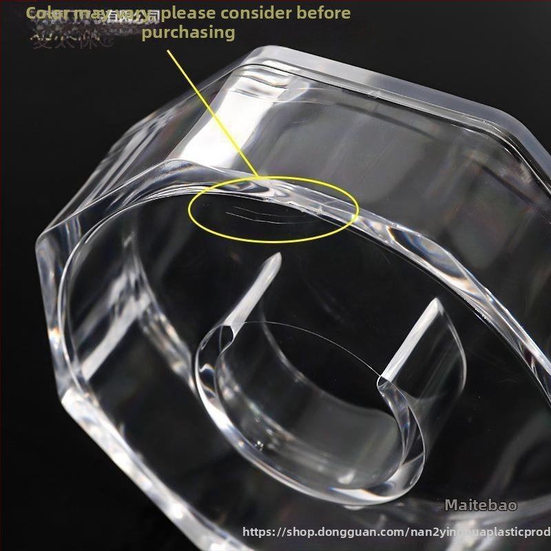 Šperková výstavná schránka – Priehľadná akryl, prachotesná, štvorcový/guľatý tvar, pre náramky a Buddha korálky