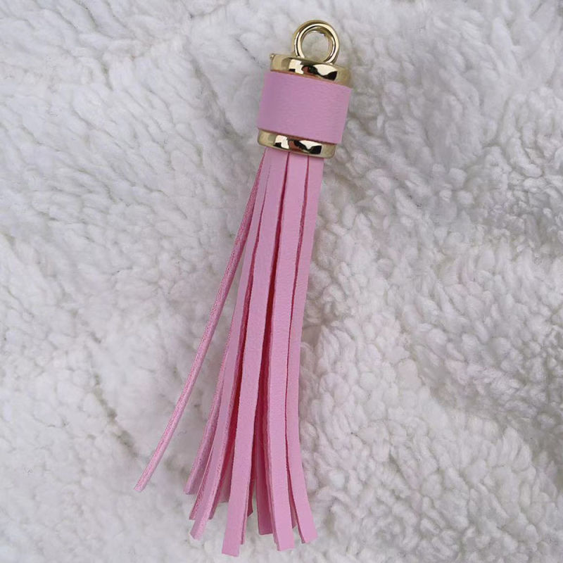 Īdas tassel atslēgu piekārums no KANGHAI | piemērots atslēgu ķēdēm, somām, rotaslietām un automašīnu piekariem | Materiāls: Āda