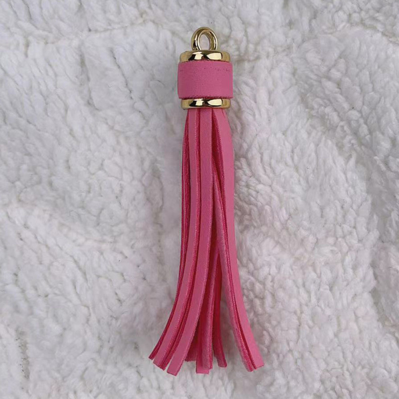 Īdas tassel atslēgu piekārums no KANGHAI | piemērots atslēgu ķēdēm, somām, rotaslietām un automašīnu piekariem | Materiāls: Āda