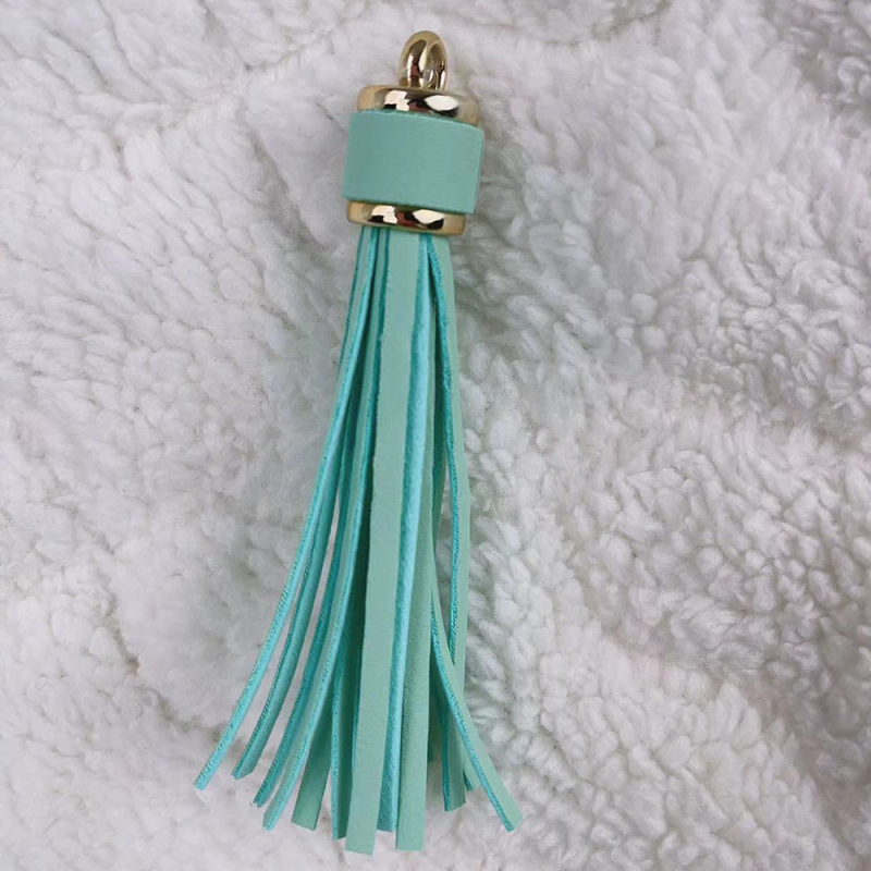 Īdas tassel atslēgu piekārums no KANGHAI | piemērots atslēgu ķēdēm, somām, rotaslietām un automašīnu piekariem | Materiāls: Āda