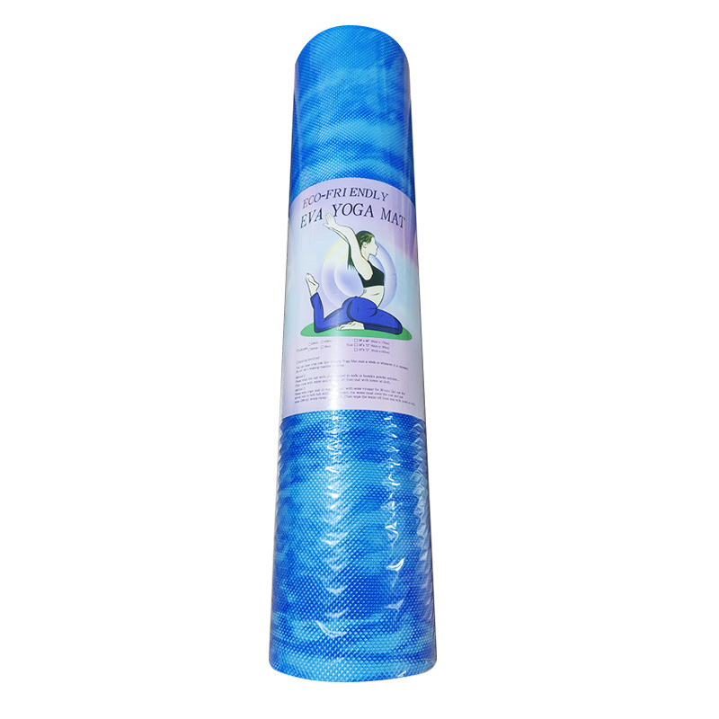 EVA jogas paklājs ar reljefa kamuflāžas rakstu, biezums 3–10 mm, pretslīdēšanas un mitrumizturīgs, piemērots jogai, fitnessam un dejām