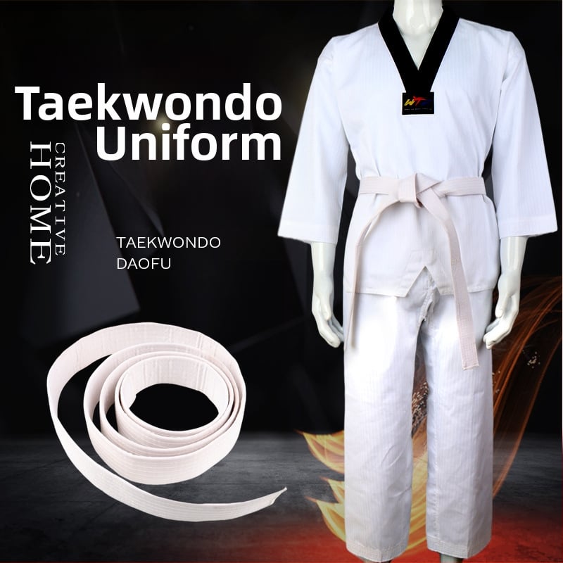 Taekwondo uniforma, unisex za odrasle i djecu, trening odjeća s pamukom podstavom, tkanina poliester-pamuk, tolerancija 0,1 cm