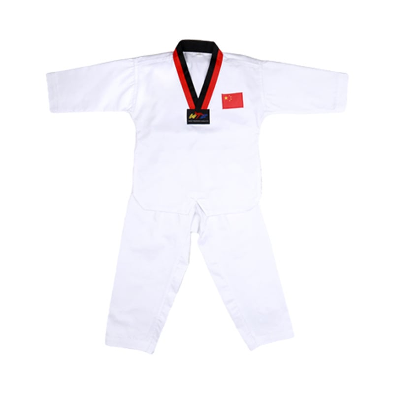 Taekwondo uniforma, unisex za odrasle i djecu, trening odjeća s pamukom podstavom, tkanina poliester-pamuk, tolerancija 0,1 cm