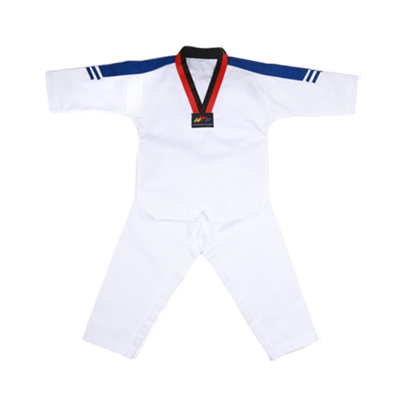 Taekwondo uniforma, unisex za odrasle i djecu, trening odjeća s pamukom podstavom, tkanina poliester-pamuk, tolerancija 0,1 cm