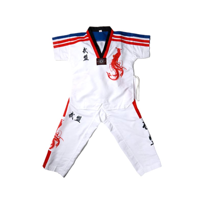 Taekwondo uniforma, unisex za odrasle i djecu, trening odjeća s pamukom podstavom, tkanina poliester-pamuk, tolerancija 0,1 cm