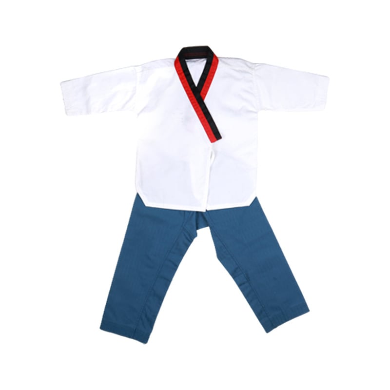 Taekwondo uniforma, unisex za odrasle i djecu, trening odjeća s pamukom podstavom, tkanina poliester-pamuk, tolerancija 0,1 cm