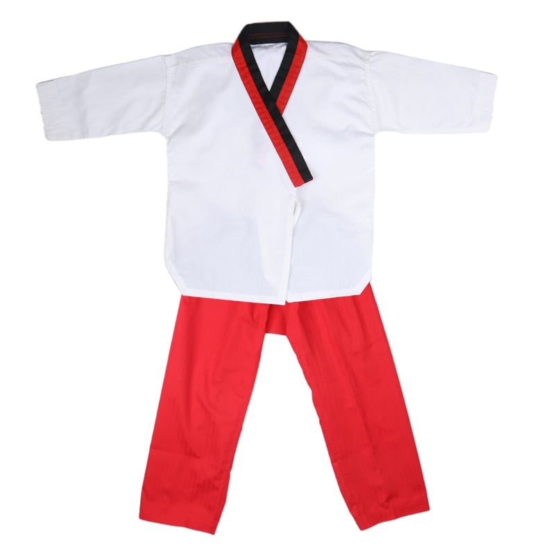 Taekwondo uniforma, unisex za odrasle i djecu, trening odjeća s pamukom podstavom, tkanina poliester-pamuk, tolerancija 0,1 cm