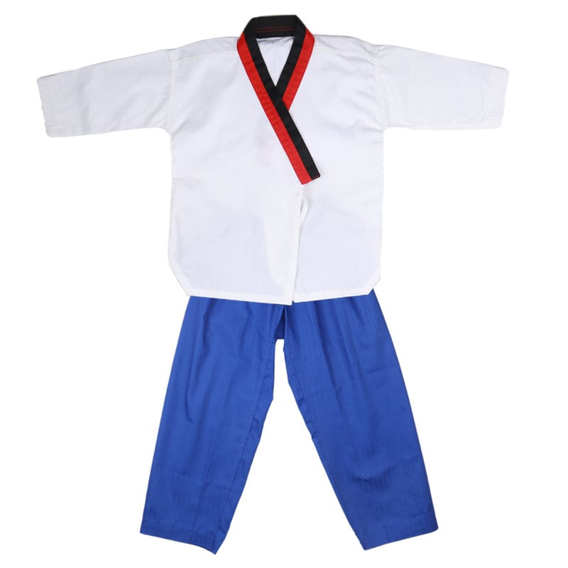 Taekwondo uniforma, unisex za odrasle i djecu, trening odjeća s pamukom podstavom, tkanina poliester-pamuk, tolerancija 0,1 cm