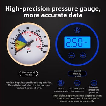Baterijomis maitinama oro siurblys transporto priemonėms, nešiojamas, 48–72V, 120W, oro srautas 35 L/min, kabelio ilgis 3 m, svoris 1 kg