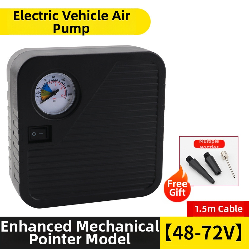 Baterijomis maitinama oro siurblys transporto priemonėms, nešiojamas, 48–72V, 120W, oro srautas 35 L/min, kabelio ilgis 3 m, svoris 1 kg