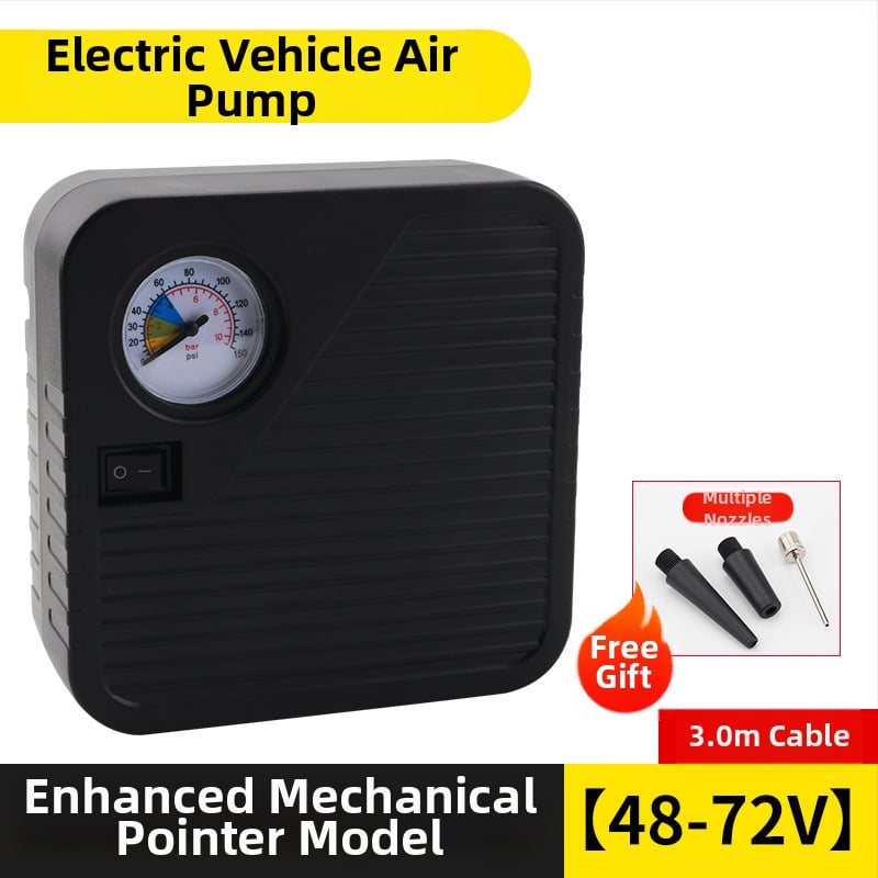 Baterijomis maitinama oro siurblys transporto priemonėms, nešiojamas, 48–72V, 120W, oro srautas 35 L/min, kabelio ilgis 3 m, svoris 1 kg