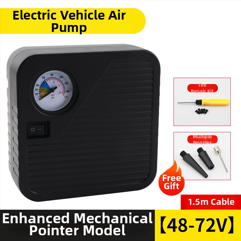 Baterijomis maitinama oro siurblys transporto priemonėms, nešiojamas, 48–72V, 120W, oro srautas 35 L/min, kabelio ilgis 3 m, svoris 1 kg