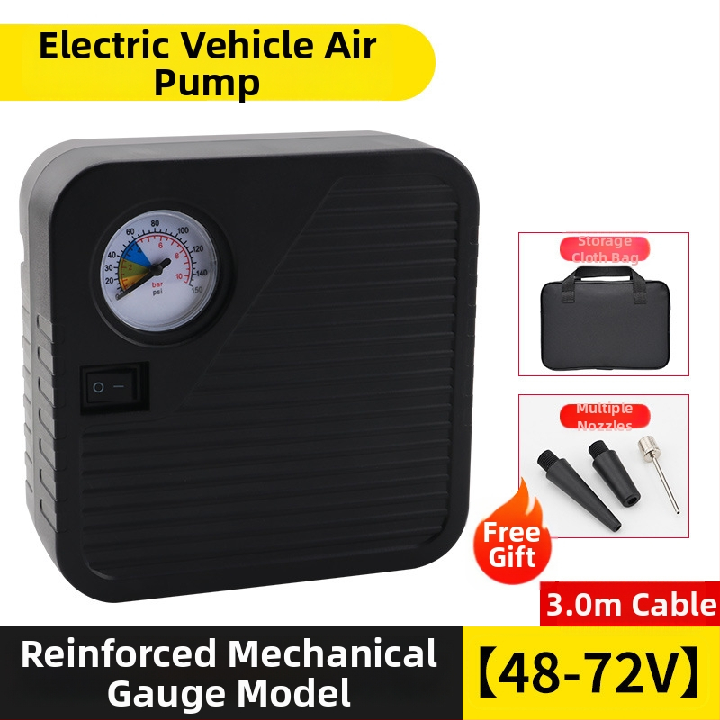 Baterijomis maitinama oro siurblys transporto priemonėms, nešiojamas, 48–72V, 120W, oro srautas 35 L/min, kabelio ilgis 3 m, svoris 1 kg