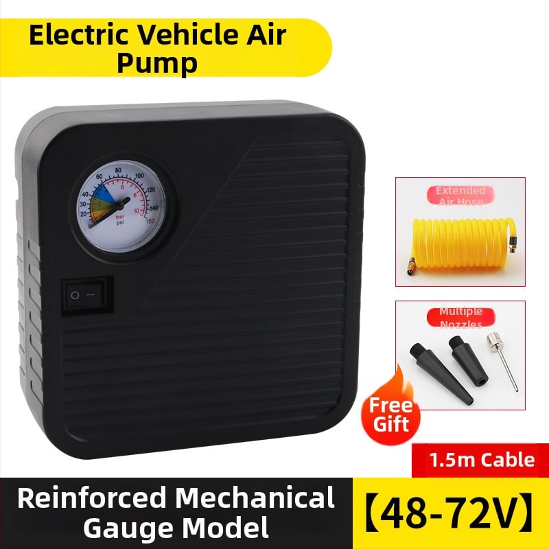 Baterijomis maitinama oro siurblys transporto priemonėms, nešiojamas, 48–72V, 120W, oro srautas 35 L/min, kabelio ilgis 3 m, svoris 1 kg