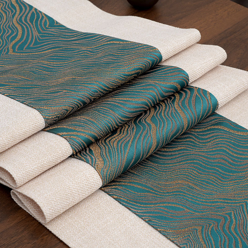 Steag pentru masă - runner modern de lux pentru masă de ceai, covor de masă lung (Material: Amestecat; Componenta principală a țesăturii: Alt; Stil: Alt; Categoria: Steag pentru masă)