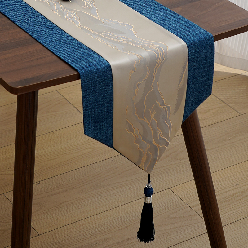 Steag pentru masă - runner modern de lux pentru masă de ceai, covor de masă lung (Material: Amestecat; Componenta principală a țesăturii: Alt; Stil: Alt; Categoria: Steag pentru masă)