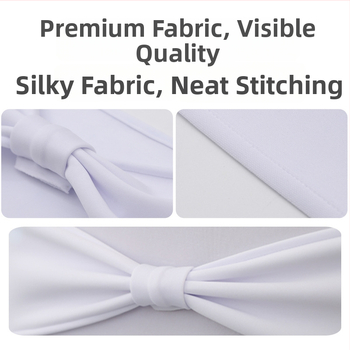 Krēsla muguras siksna ar bow bez saitēm – Poliesters, viesnīcu stils, Solan