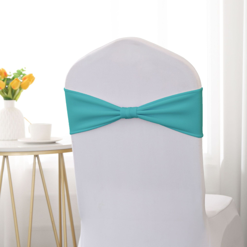 Krēsla muguras siksna ar bow bez saitēm – Poliesters, viesnīcu stils, Solan