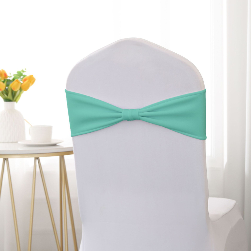 Krēsla muguras siksna ar bow bez saitēm – Poliesters, viesnīcu stils, Solan