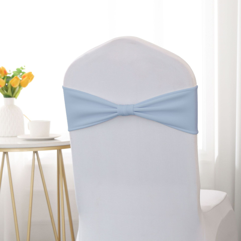 Krēsla muguras siksna ar bow bez saitēm – Poliesters, viesnīcu stils, Solan