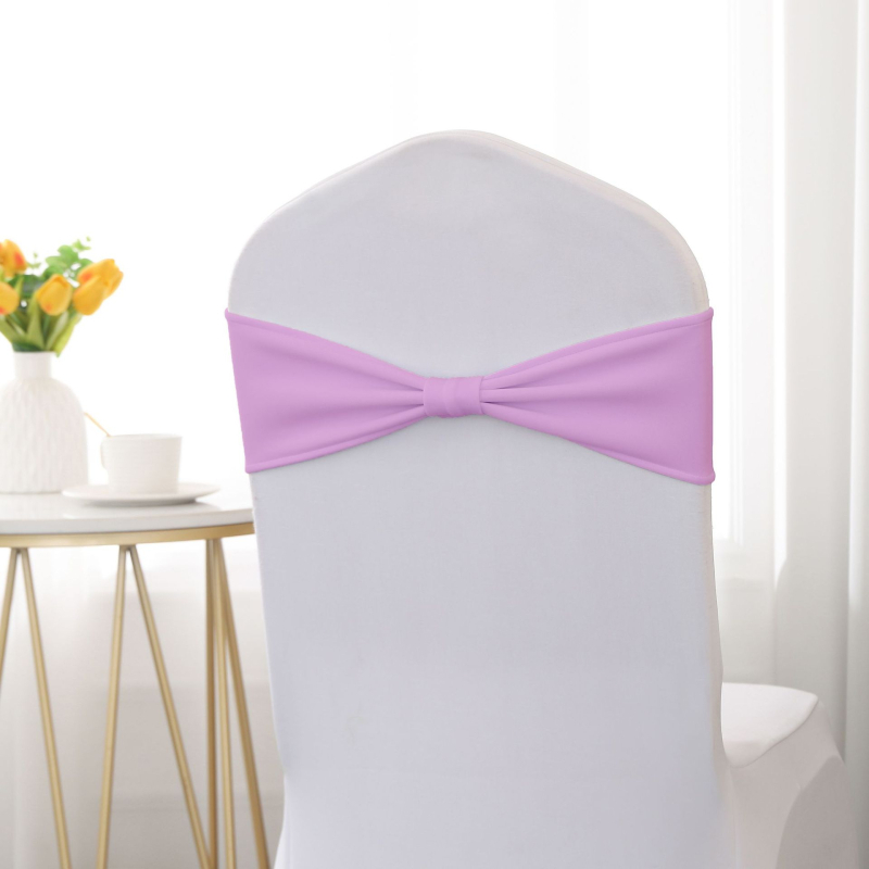 Krēsla muguras siksna ar bow bez saitēm – Poliesters, viesnīcu stils, Solan