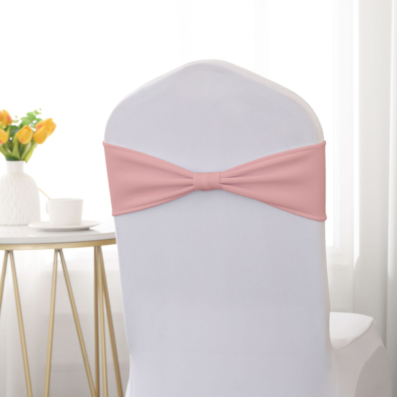 Krēsla muguras siksna ar bow bez saitēm – Poliesters, viesnīcu stils, Solan