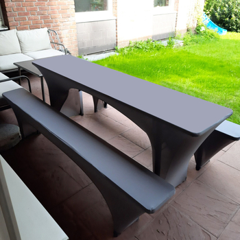 Navlaka za stol i stolicu, pravokutnog oblika, poliesterski materijal, moderni minimalistički stil, dekorativna namjena