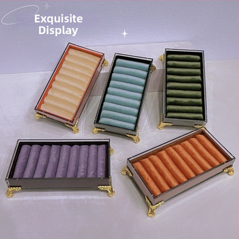 Akrila rotaslietu izstādīšanas statīvs — viengabala dizains, savienojuma konstrukcija, mākslinieciskais stils, Jin xiao, vasara 2024