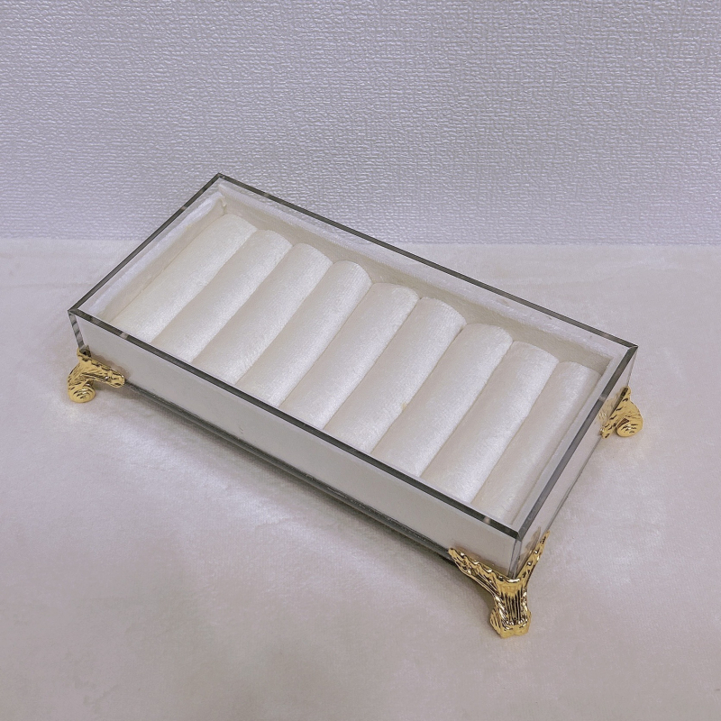 Akrila rotaslietu izstādīšanas statīvs — viengabala dizains, savienojuma konstrukcija, mākslinieciskais stils, Jin xiao, vasara 2024