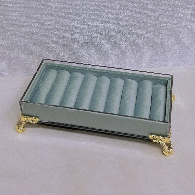 Akrila rotaslietu izstādīšanas statīvs — viengabala dizains, savienojuma konstrukcija, mākslinieciskais stils, Jin xiao, vasara 2024