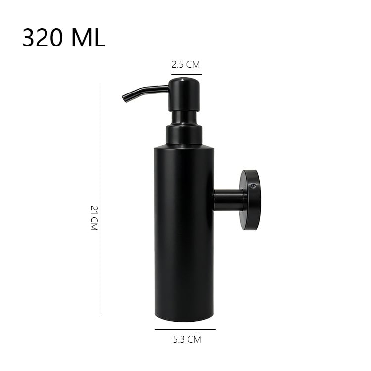 Muilo dozatorius iš 304 nerūdijančio plieno, rankinis paspaudimo mechanizmas, stalinis tvirtinimas, šiuolaikiškas minimalistinis stilius, elektroplakavimo apdaila