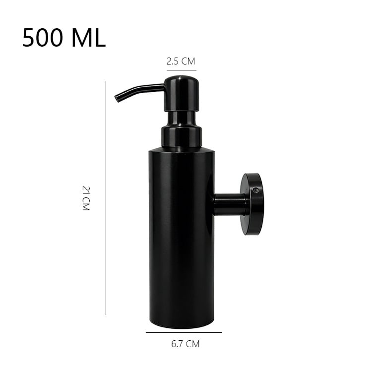 Muilo dozatorius iš 304 nerūdijančio plieno, rankinis paspaudimo mechanizmas, stalinis tvirtinimas, šiuolaikiškas minimalistinis stilius, elektroplakavimo apdaila