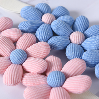 Aizkaru josta ar spriegojumu, korejiešu stila ziedu dizains, no auduma, pielāgojama, mūsdienīgs minimālisms