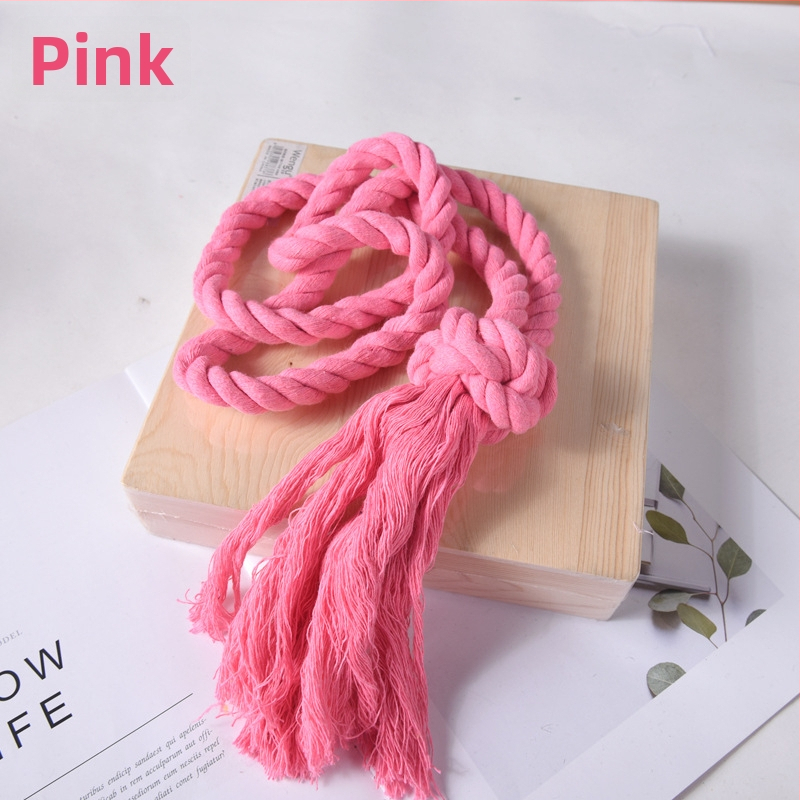 Mingqi aizkaru josta, rokām pīti auklas, kokvilnas un lina maisījums, pielāgojama, moderns minimālisma stils