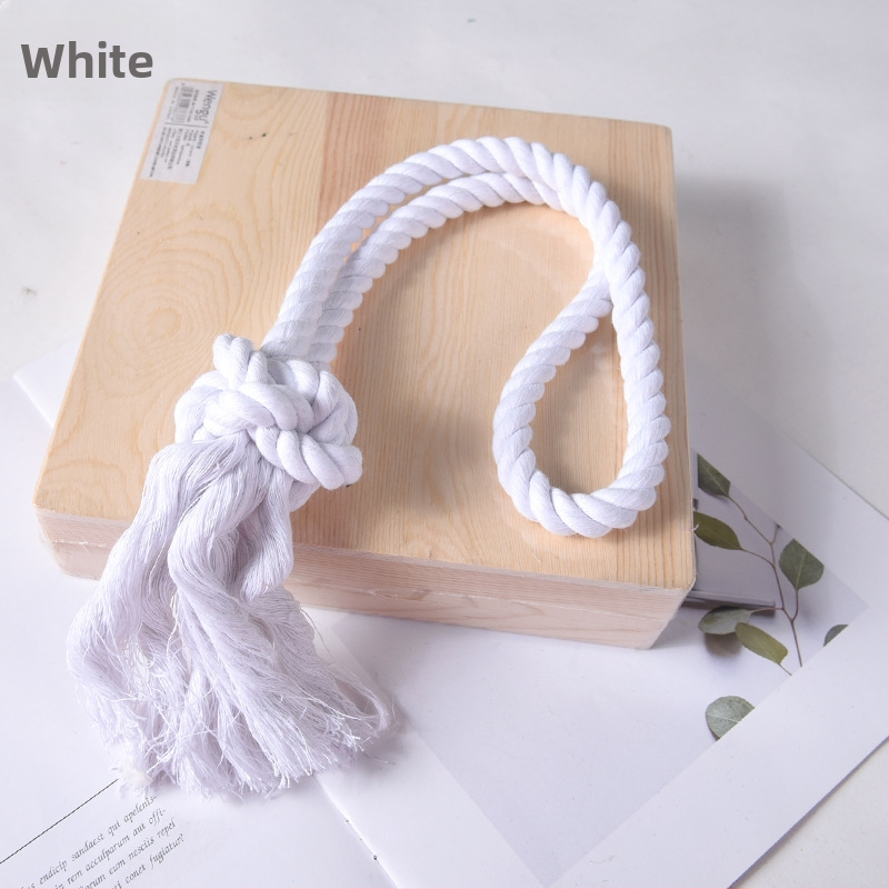 Mingqi aizkaru josta, rokām pīti auklas, kokvilnas un lina maisījums, pielāgojama, moderns minimālisma stils