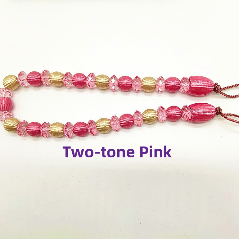 Aizkaru siksna ar akrila pērlēm, mūsdienīgs stils, ķīmiskās šķiedras materiāls, Hongteng Jewelry