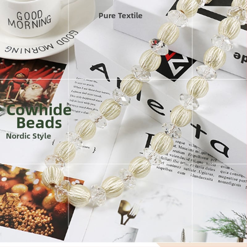 Aizkaru siksna ar akrila pērlēm, mūsdienīgs stils, ķīmiskās šķiedras materiāls, Hongteng Jewelry