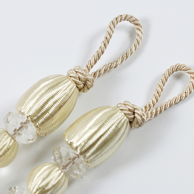 Aizkaru siksna ar akrila pērlēm, mūsdienīgs stils, ķīmiskās šķiedras materiāls, Hongteng Jewelry