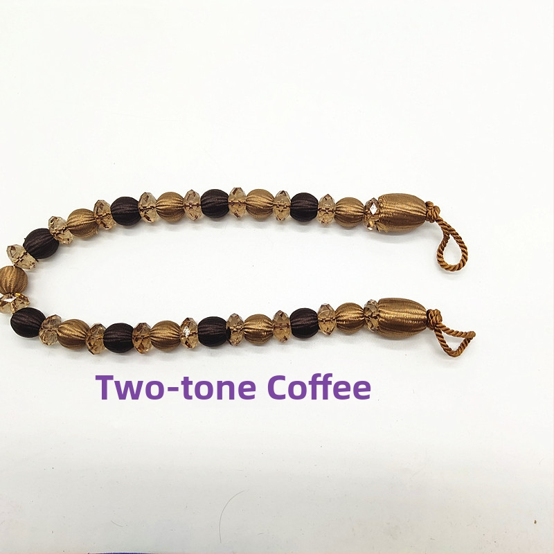 Aizkaru siksna ar akrila pērlēm, mūsdienīgs stils, ķīmiskās šķiedras materiāls, Hongteng Jewelry