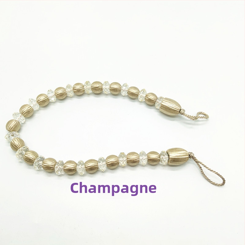 Aizkaru siksna ar akrila pērlēm, mūsdienīgs stils, ķīmiskās šķiedras materiāls, Hongteng Jewelry