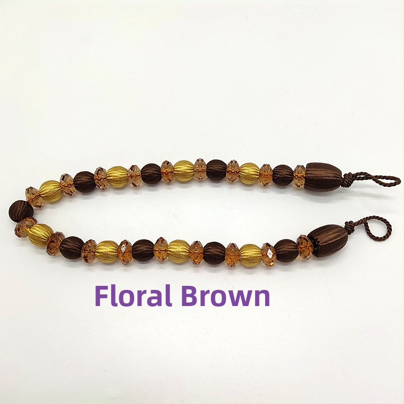 Aizkaru siksna ar akrila pērlēm, mūsdienīgs stils, ķīmiskās šķiedras materiāls, Hongteng Jewelry