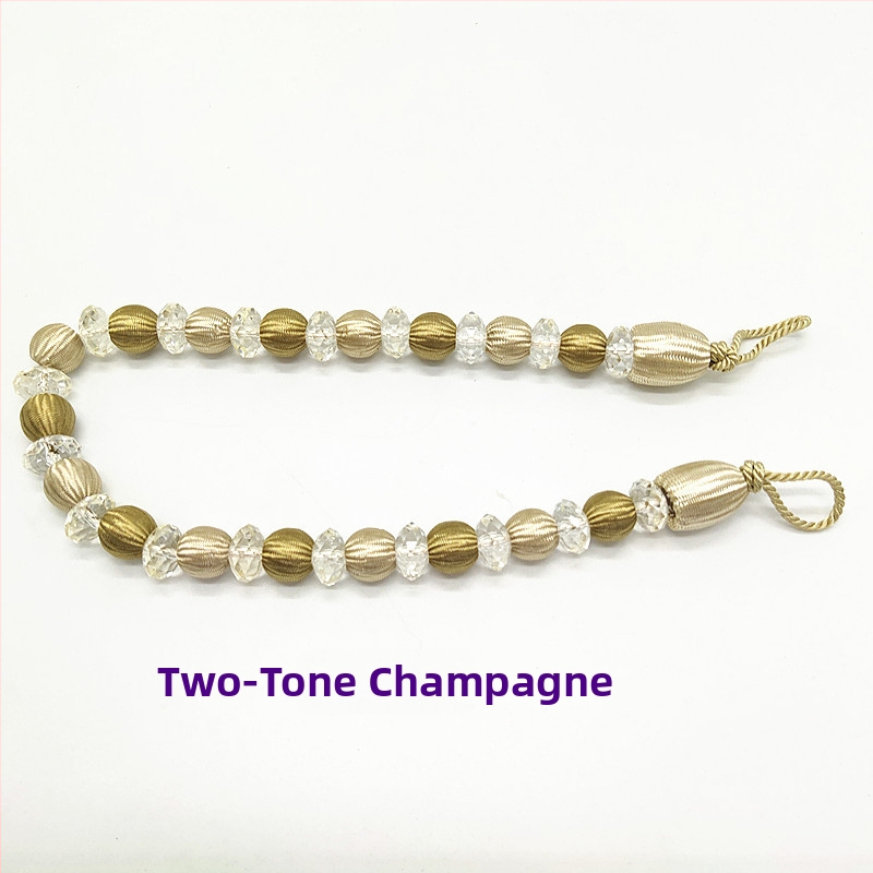 Aizkaru siksna ar akrila pērlēm, mūsdienīgs stils, ķīmiskās šķiedras materiāls, Hongteng Jewelry