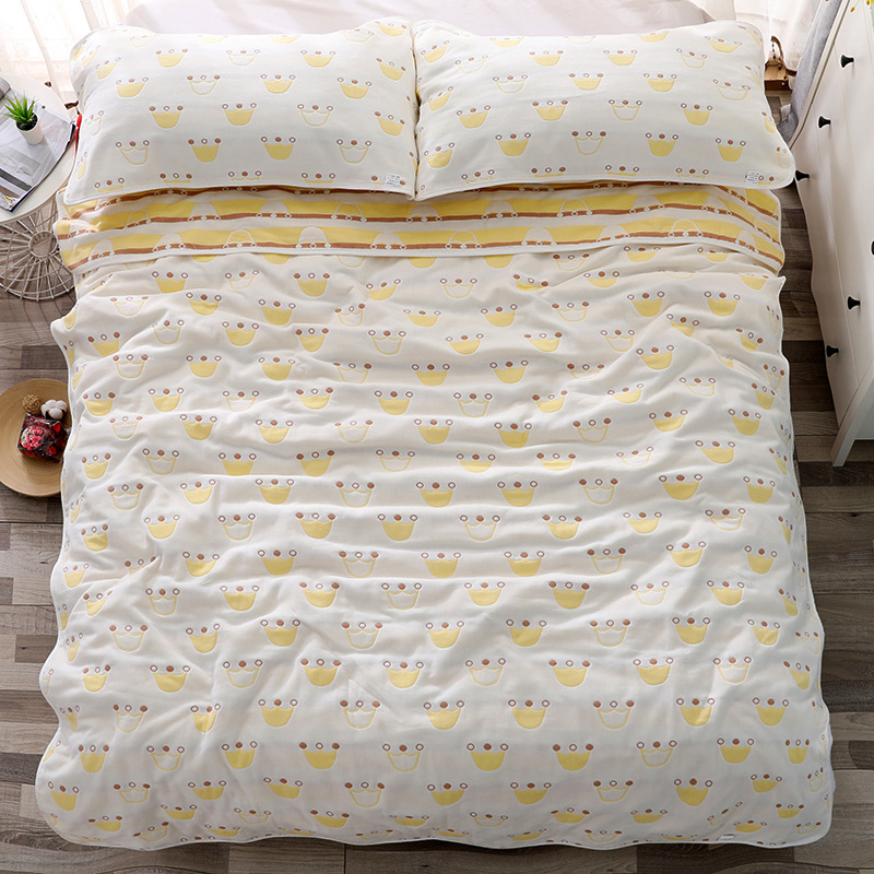 Dviele dvielu segu no sešslāņu gazes auduma – 100% kokvilna, svītrainais raksts, 1,55–2,00 kg, vasara