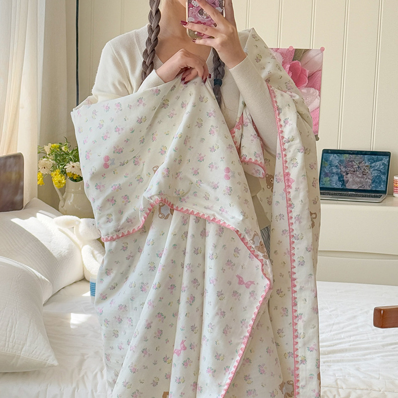 Divslāņu kokvilnas pleds vasarai – tīra kokvilna, reaktīvā krāsošana, 0.55–1.0 kg, pavasaris-rudens, vienkrāsaina