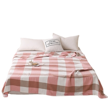 Kokvilnas dvieļu segu – vasaras dzesēšana, ģeometrisks raksts, reaktīvā krāsošana, 1,05–1,50 kg