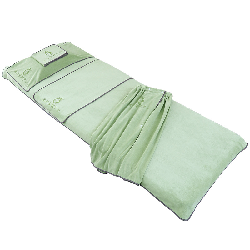 Szépségszalon törölközőkészlet – öt darabos, mikroszálas törölközők, tartalmaz nagy ágyneműtörölközőt és fejkendő-törölközőt, testreszabás és logónyomás elérhető, grammsúly 70/150/180/500/600 g