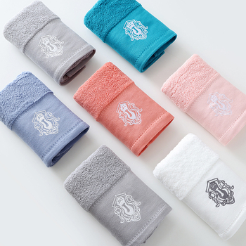 Prosop de hotel din bumbac 100%, Class A, gros și absorbant, prosoape de față brodate, 120–140 g