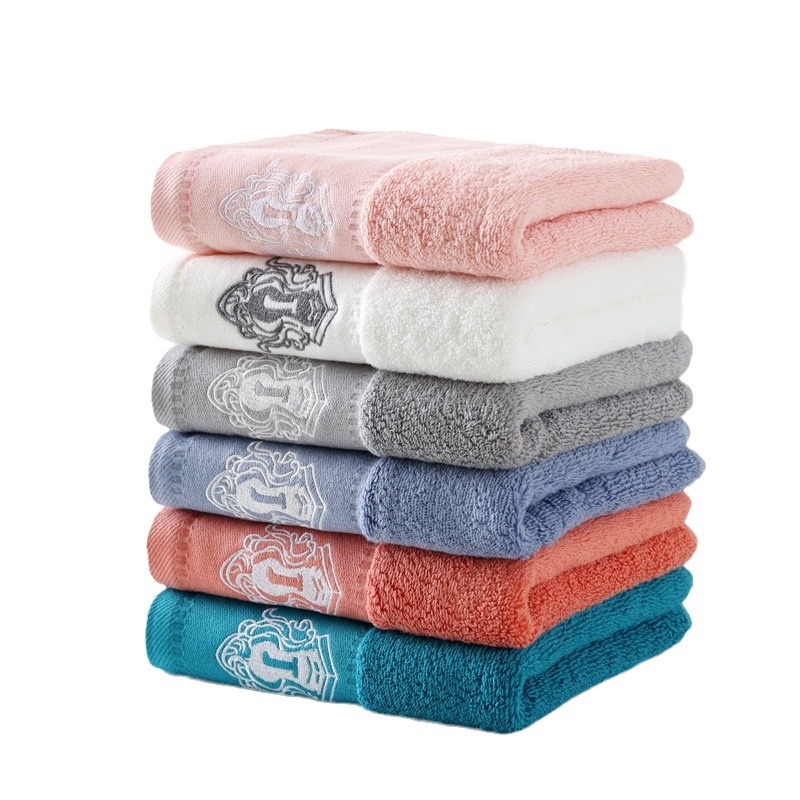 Prosop de hotel din bumbac 100%, Class A, gros și absorbant, prosoape de față brodate, 120–140 g