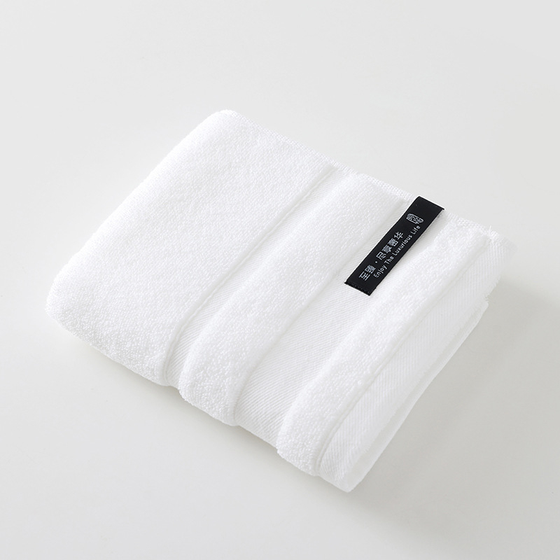 Prosop de hotel din bumbac 100%, Class A, gros și absorbant, prosoape de față brodate, 120–140 g