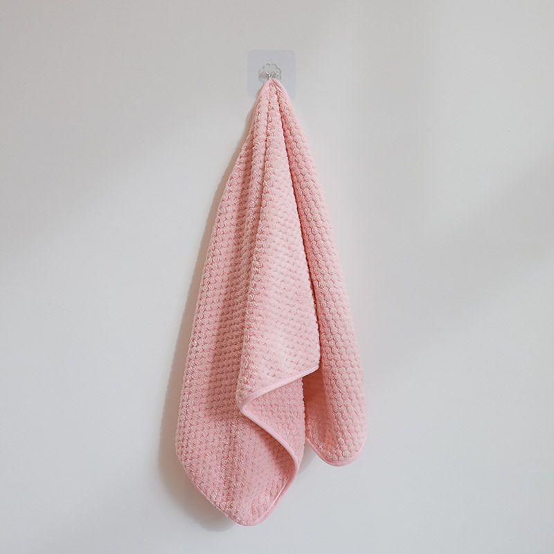 Set za kupanje od koralnog baršuna (ručnik, kupaonski ručnik i kapa za sušenje kose) – 3 komada, visoka upojnost, brzo sušenje, 83% poliester / 17% najlon, 100D, Plain weave